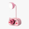 Cartoon Pig LED Table Lamps with Pencil Sharpener