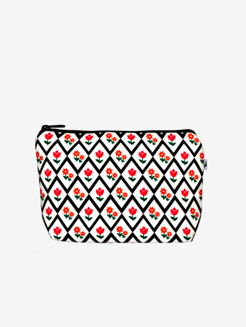White Cosmetics Makeup Pouch for Women