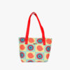 Small Yellow Red Mandala Print Fatty Tote Bag