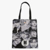 BTS Printed Zip Tote Bag for shopping