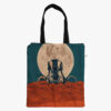 Chandrayaan Printed Zip Tote Bag