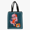 Shopping Girl Zip Tote Bag for shopping