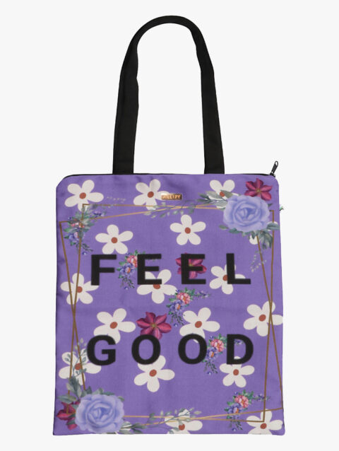 Feel Good Zip Tote Bag for shopping