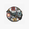 Multi Circle Print Sling Bag for Girl