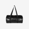 Black Leather Gym Bag