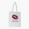 Lips Print Tote Bag for Shopping & Travel Bag