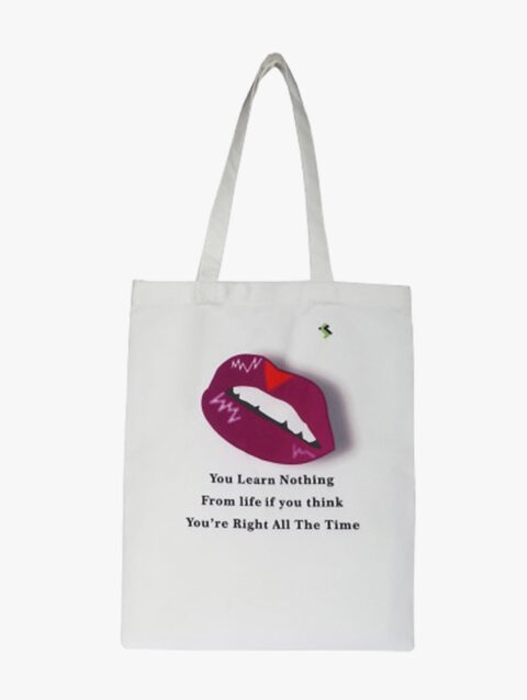 Lips Print Tote Bag for Shopping & Travel Bag