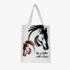 Horse Print Tote Bag for Shopping & Travel Bags