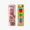 Combo Stack Smiley Pencil and Unicorn HB Crayons set