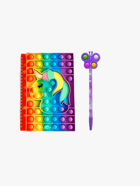 Combo Unicorn Popit Diary with 1 Pcs Popit Pen
