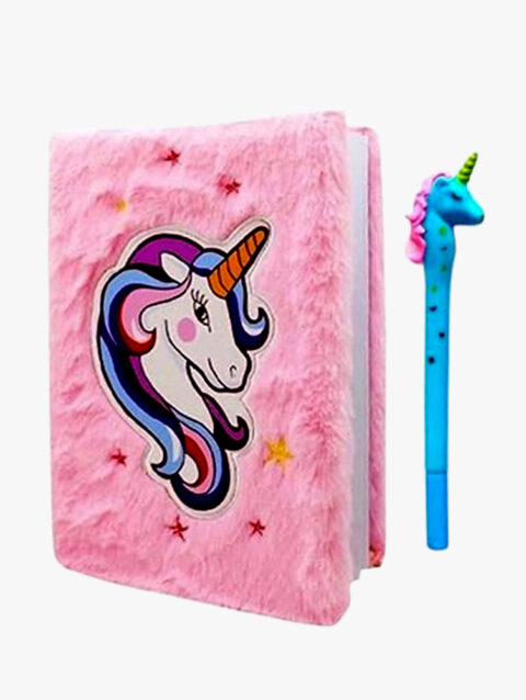 Unicorn Combo fur Diary with 1 holography Pen