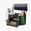 9 Compartment Pencil Holder Black