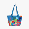 Small Size Blue Floral Printed Fatty Bag