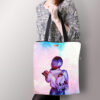 Collage Girl Print Zip Tote Bag