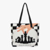 Large Chess Print Fatty Bag for Women