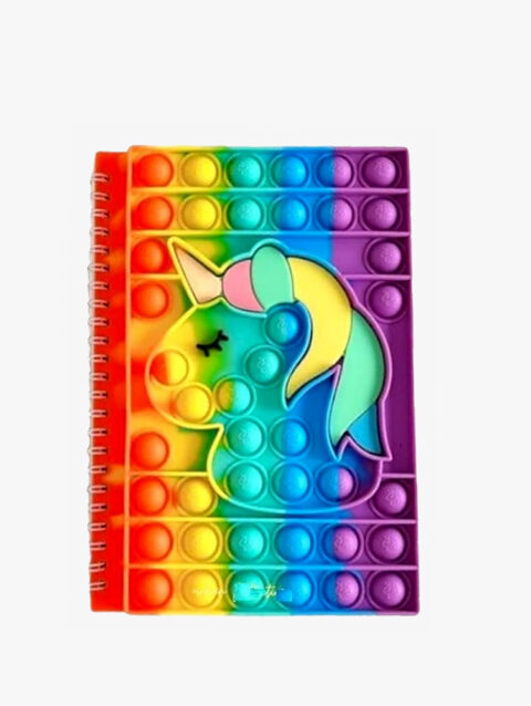 Unicorn Popit Diary Spiral book A5 Size Multicolor