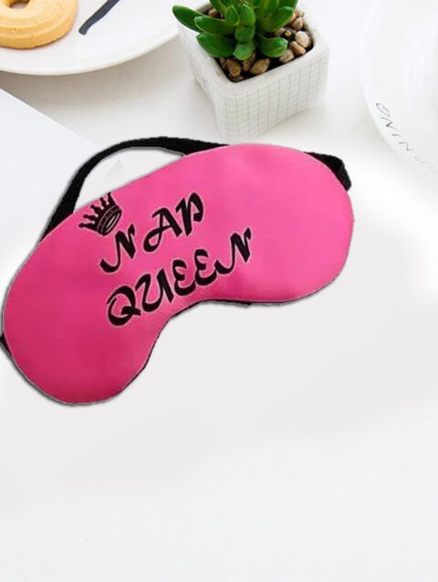 Pink & Black Nap Queen Eye Mask