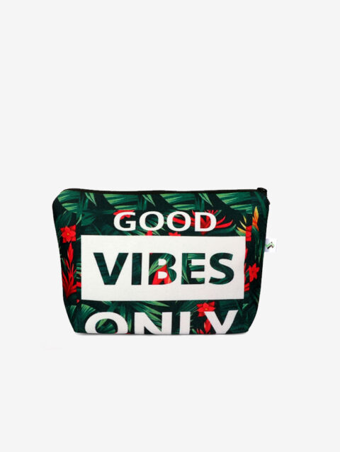Good Vibes Cosmetics Makeup Pouch for Women