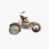 Handicrafts Metal Hand Painted Golden Bike Clock