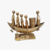 5 Doll Metal Antique Boat Golden Pen Holder