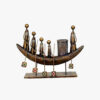 5 Doll Metal Antique Boat Copper Pen Holder