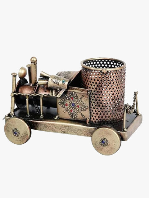 Multipurpose Metal Train Engine Pen Holder