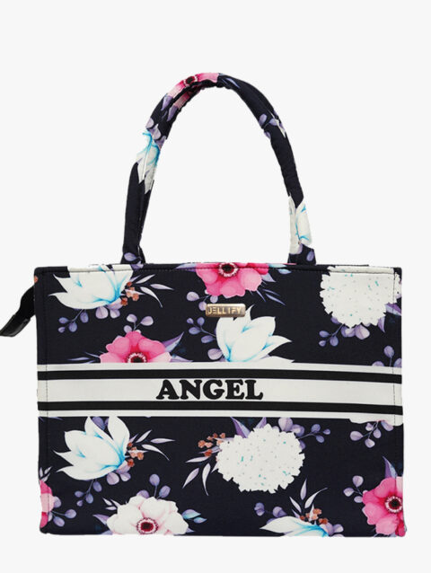 Angel Printed Canvas Fatty Tote Bag